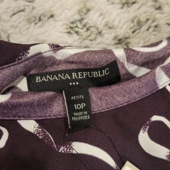 BANANA REPUBLIC FACTORY SZ 10P NWT Wine 1 Shoulder Fit and Flare Cocktail Dress - Picture 7 of 13